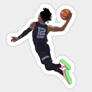 Ja Morant Big Air Dunk Memphis Basketball Sticker